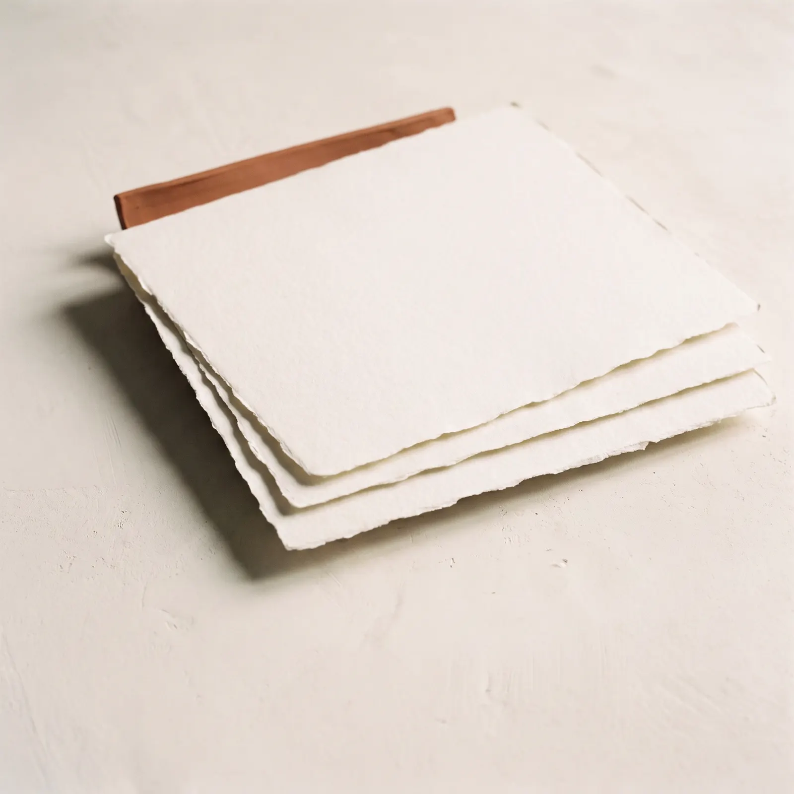 Ordered papers on a warm surface